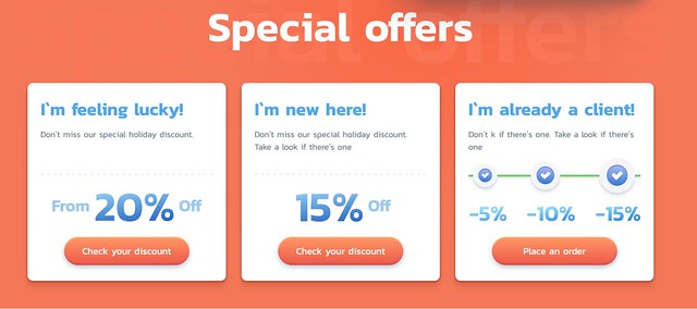 Essaythinker.com has a loyalty program and many seasonal discounts.