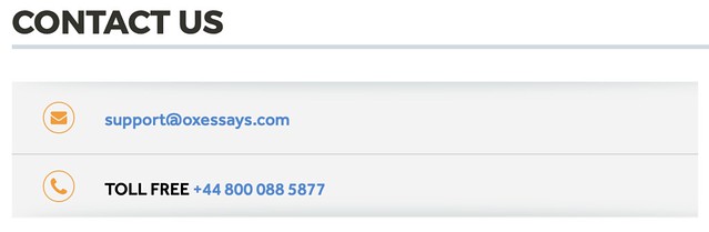 If you need help from the support team on OxEssays.com, you can contact them via live chat.